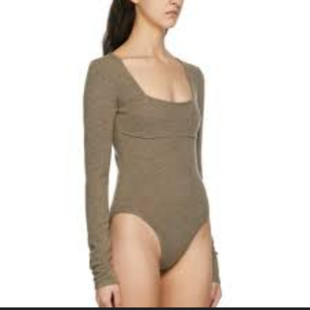 Paris  Georgia Merino Wool & Cashmere Long Sleeve Bodysuit Size XL
